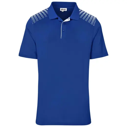 Mens Aerogrid Golf Shirt Royal Front